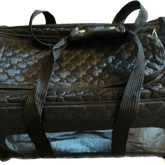 Sherpa Original Deluxe 19x11.75x11.5 Pet Carrier Black Lattice Large - Picture 13 of 13